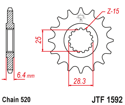 Kompletny napęd (zębatki JT + łańcuch) did 520 vx3 14/38 yfm 700 raptor / yfz 450 r 