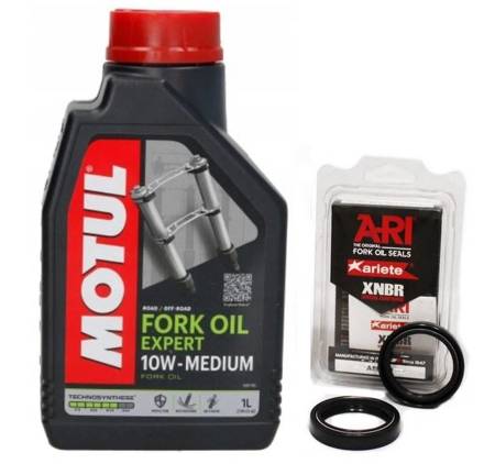 Motul Fork Oil Olej lag 10W + uszczelniacze Lag lagi ARI 073 teleskopów