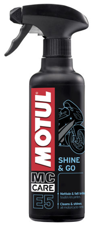 Motul Shine & Go E5 400 ml spray preparat do nabłyszczania i konserwacji plastików - OMSHINEGO
