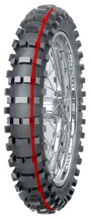 Opona MITAS C12 57M TT 100/90-19 - CZERWONY PASEK - C121009019RED / 26630