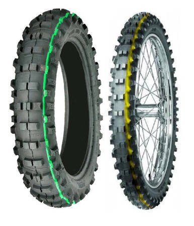 Opona Mitas C19 żółty pasek 90/90-21 EF07 140/80-18 zielony pasek Enduro