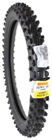 Opona przód Pirelli scorpion mx32 mid-soft 51M tt 80/100-21 (2588300)(1422)(cross,miękki, średnio twarde nawierzchnie)