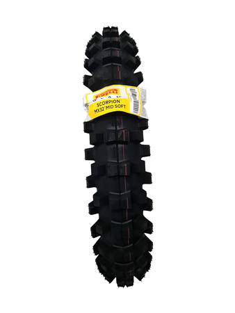 Opona tył Pirelli scorpion mx32 mid-soft 57M tt 100/90-19 (2588400)(4221)(cross,miękki, średnio twarde nawierzchnie)  