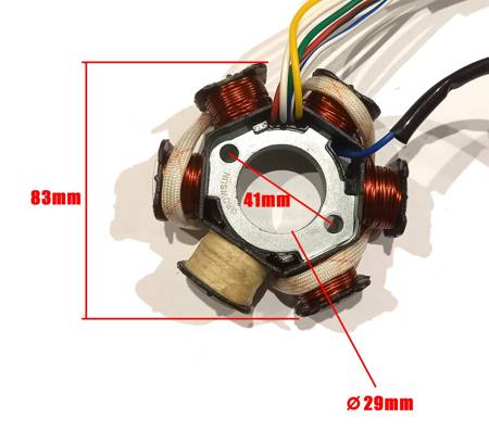 Stator / stojan / iskrownik (5 kabli) 6 cewek, quad, chopper, cross, 139 FMB - BX18050049