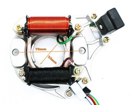 Stator / stojan / iskrownik (7 kabli) 2 cewek, quad, chopper, cross, moto, 139 FMB 50/70/110 - BX14080809