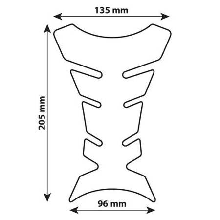 Tank pad / naklejka na zbiornik / bak carbon - 90010