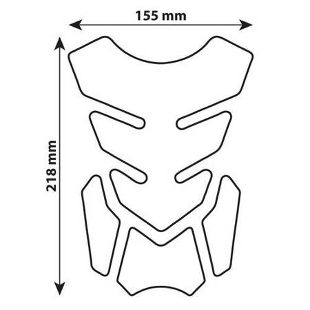 Tank pad / naklejka na zbiornik / bak carbon - 90510