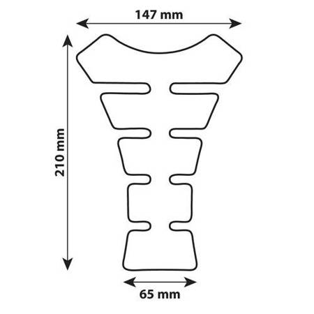 Tank pad / naklejka na zbiornik / bak carbon - 90514