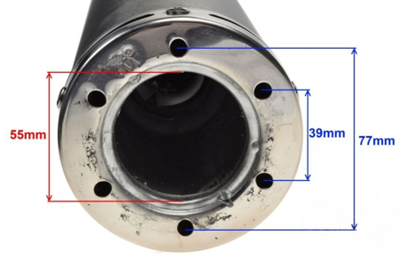 Tłumik Junak 901 Nowy Wysoka jakość 485 mm 55 mm Kompatybilność z wieloma modelami