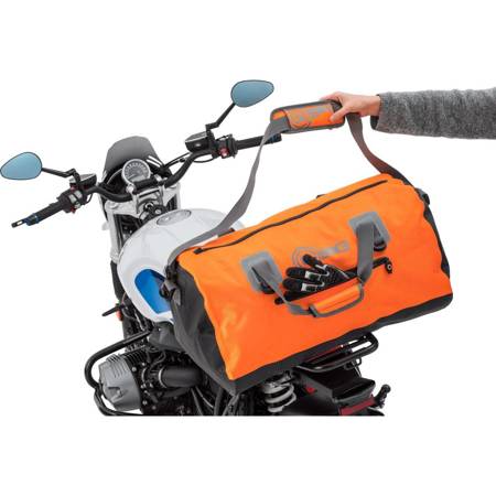 Torba motocyklowa wodoodporna / Rollbag, 80l, pomarańczowa, odblaski - 70240101193