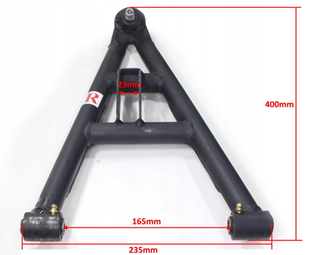 Wahacz prawy dół, czarny, quad / atv 200 / 250 bahan, shineray, loncin