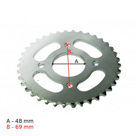 Zębatka tył 420 37 mini quad 90 110 125, łoś (sil. 139fmb) - ZQ7004 / ROY03140