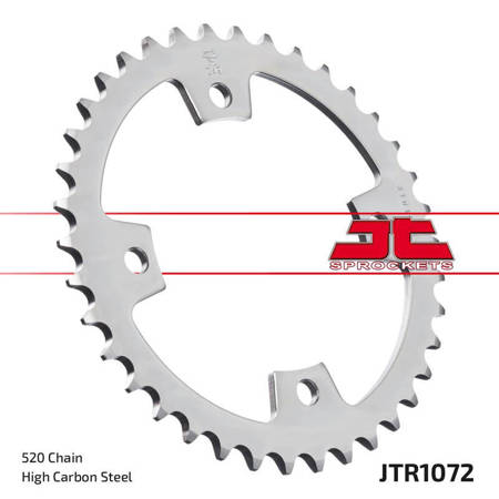 Zębatka tył JT 38 (520) - kxr / mxu / maxxer 250 / 300 - JTR1072-38