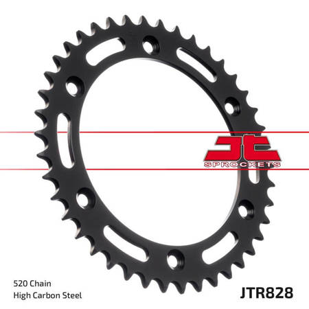 Zębatka tył JT 42 (520) - dr 650 / 600 rse / se - JTR828-42