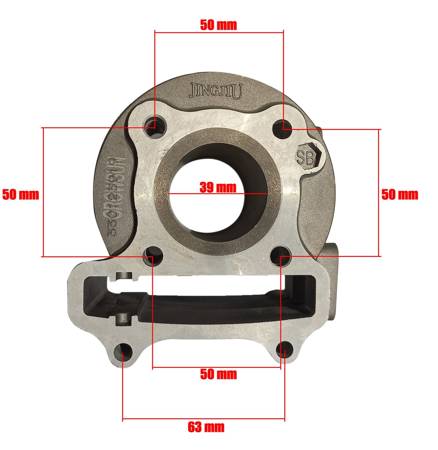 Zestaw Głowica z Zaworami i Wałkiem i Klawiaturą + Cylinder Skuter 4T GY6 139 QMA / QMB 50cc - BX15090073BX1407859W