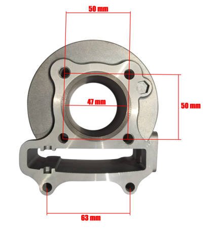 Zestaw Głowica z Zaworami i Wałkiem i Klawiaturą + Cylinder Skuter 4T GY6 139 QMA / QMB 80cc - BX15090156X16030018W