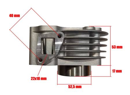 Zestaw Głowica z Zaworami i Wałkiem i Klawiaturą + Cylinder Skuter 4T GY6 139 QMA / QMB 80cc - BX15090156X16030018W