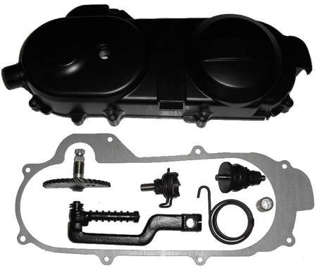 Zestaw pokrywa 46cm + Kopka + Tryb + Półksiężyc + Sprężyna + Bendix + Uszczelka Skuter 4T GY6 139 QMA / QMB - P46U46KZ8PSBGY6