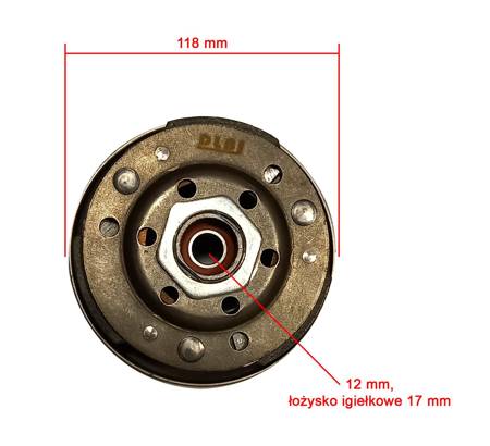 Zestaw sprzęgło + wariator + pasek 729 skuter 4T GY6 - SWP729GY6