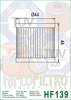 Filtr oleju HIFLOFILTRO - ltr / ltz / kfx / drz 400 / 450 - HF139