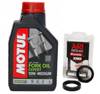 Motul Fork Oil Olej do lag laga 10W + uszczelniacze ARI 076 teleskopów