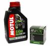 OLEJ SILNIKOWY MOTUL 5100 10w50 1l 4T + filtr oleju hiflofiltro HF655