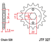 Zębatka przód JT (520) - xr 250 / crf 150 / nsr / xl 125 - JTF327-13