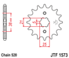 Zębatka przód JT (520) - xv virago 125 (97-01) - JTF1573-13