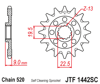 Zębatka przód JT Suzuki rmz 250 (13-19) - JTF1442SC-13