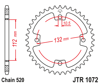 Zębatka tył JT 38 (520) - kxr / mxu / maxxer 250 / 300 - JTR1072-38