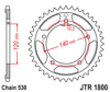 Zębatka tył JT 42 gsf bandit 1250, hayabusa 1300 / gsxr 1000, sv, gsx - JTR1800-42