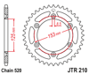 Zębatka tył JT (520) - cr / crf 125 / 250 / 450 / xr 400 - JTR210-45