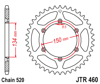 Zębatka tył JT Kawasaki kx / klx / kxf 125 / 250 / 450 - JTR460-50